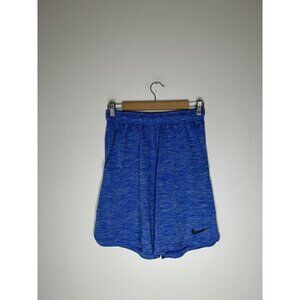 Nike Basketball Short Mens Blue Swoosh Dri Fit Casual Pocket Adult Size Small